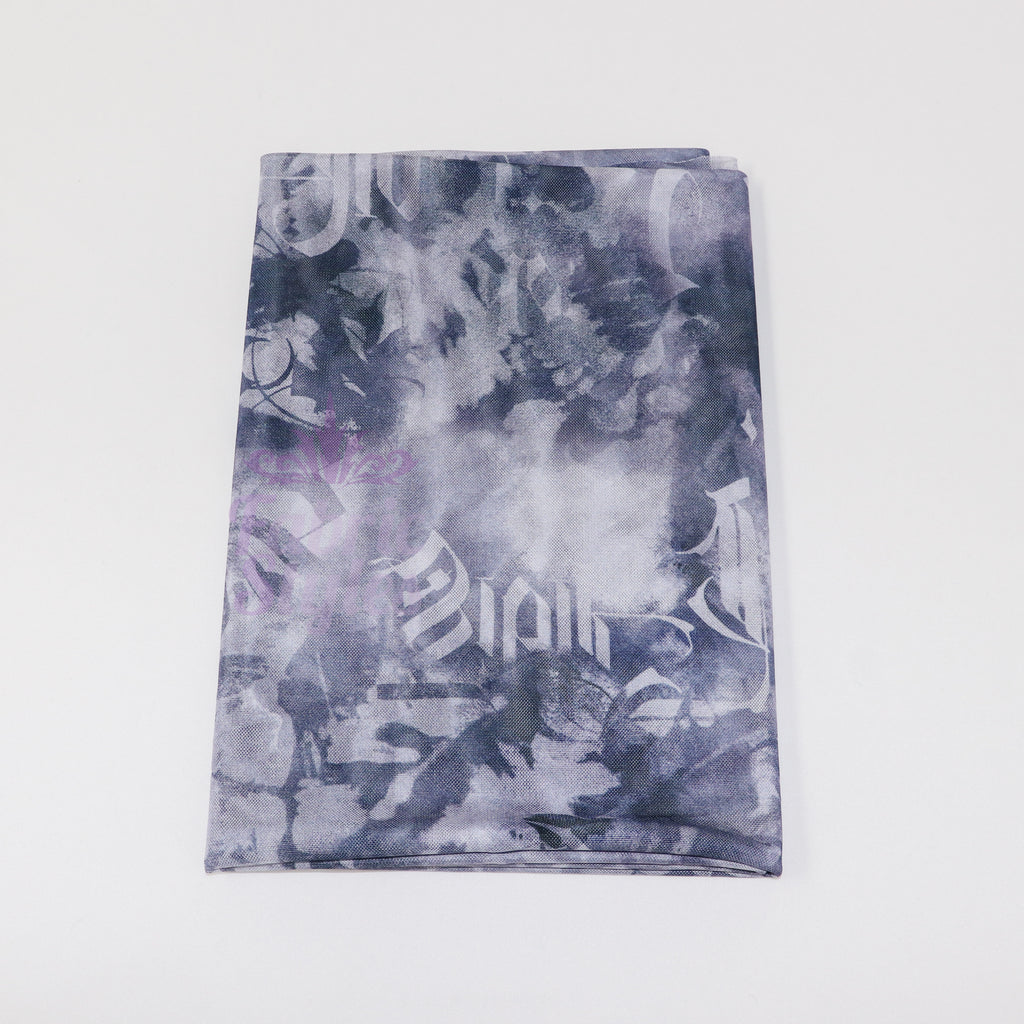 Old Script Power Mesh Fabric