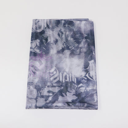 Old Script Power Mesh Fabric