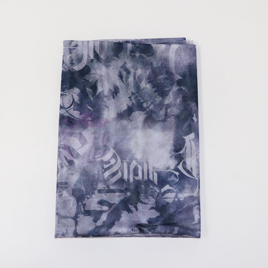 Old Script Power Mesh Fabric