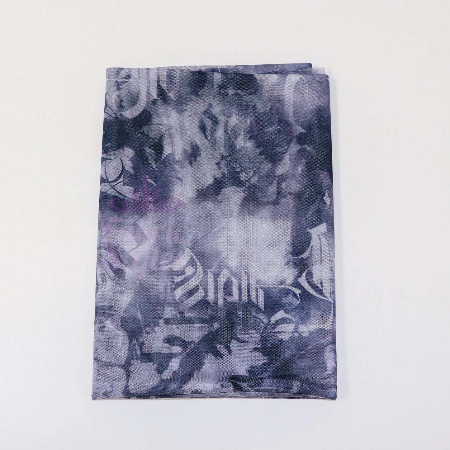 Old Script Power Mesh Fabric