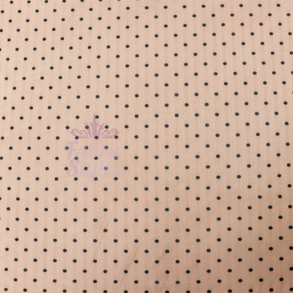 Nude Polka Dot Power Mesh Fabric