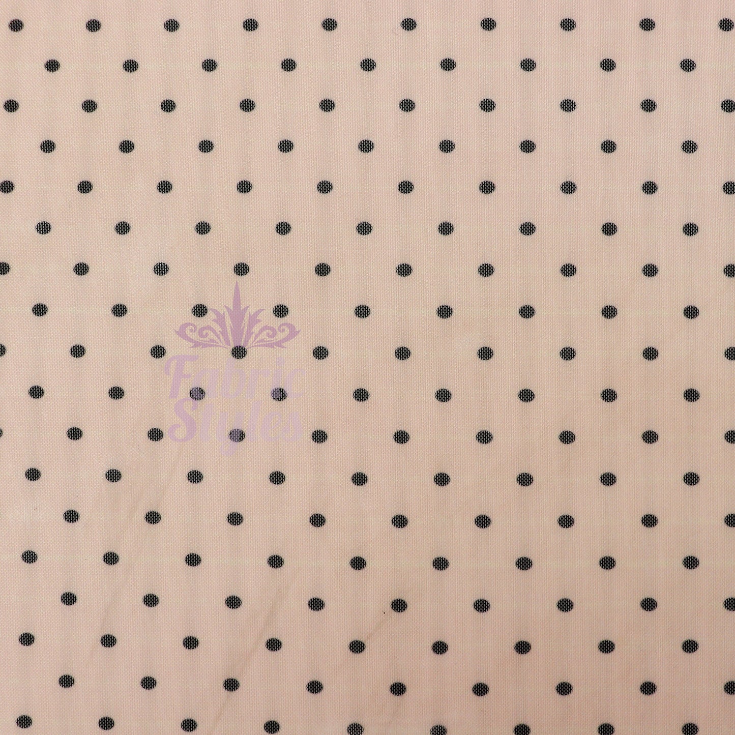 Nude Polka Dot Power Mesh Fabric