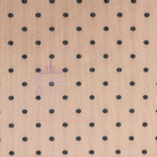 Nude Polka Dot Power Mesh Fabric