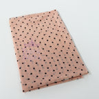 Nude Polka Dot Power Mesh Fabric