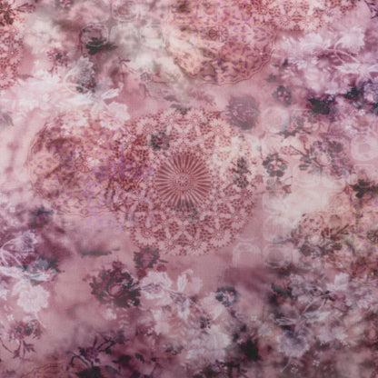 Abstract Kaleidoscope Purple Power Mesh Fabric