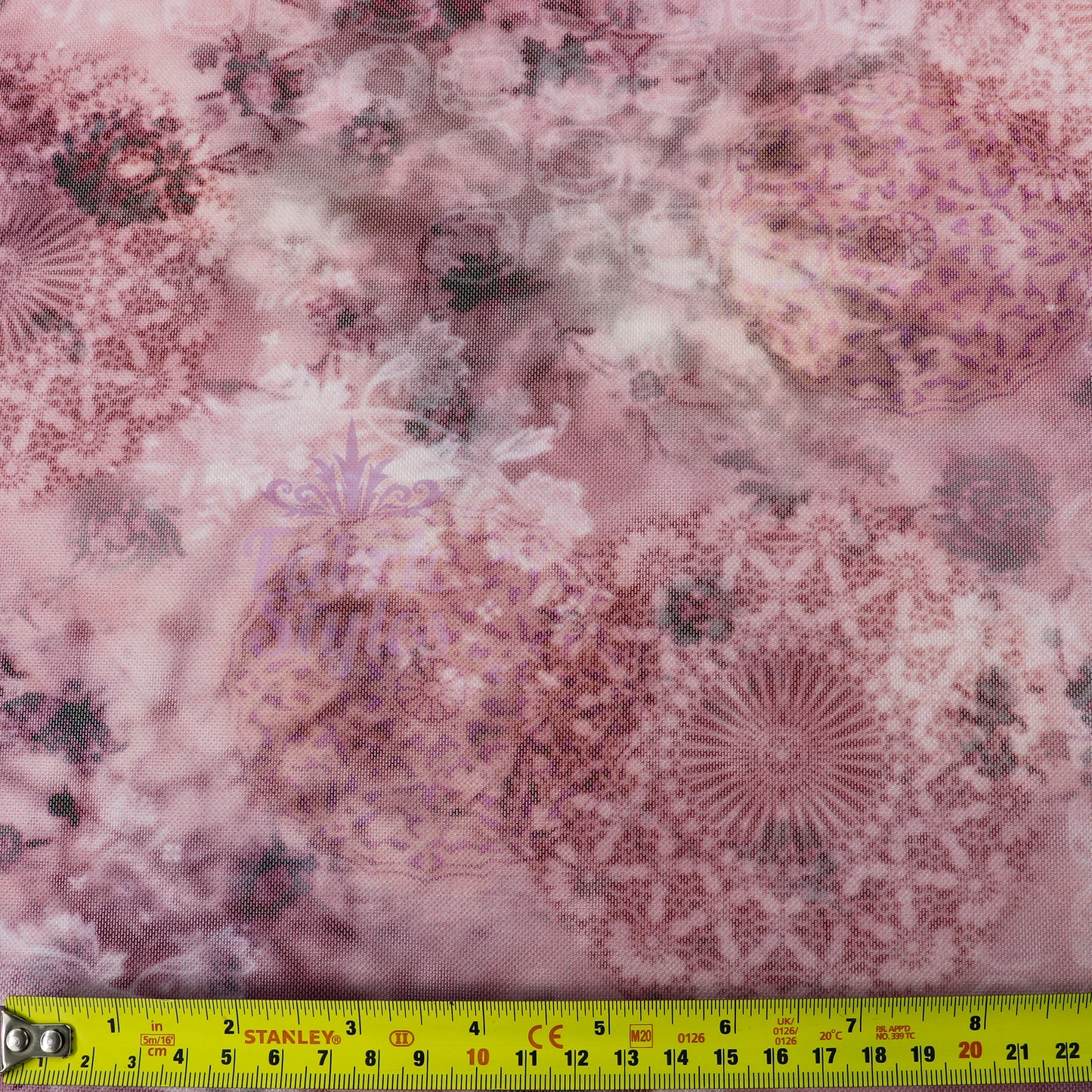 Abstract Kaleidoscope Purple Power Mesh Fabric
