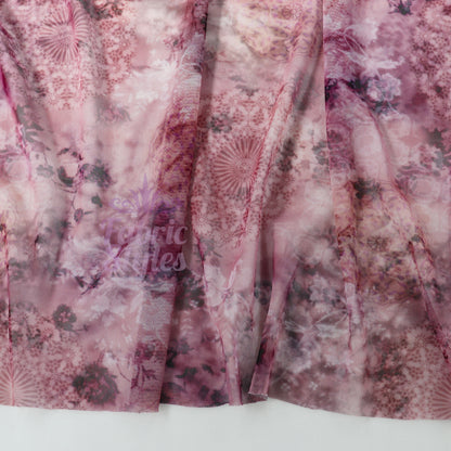 Abstract Kaleidoscope Purple Power Mesh Fabric
