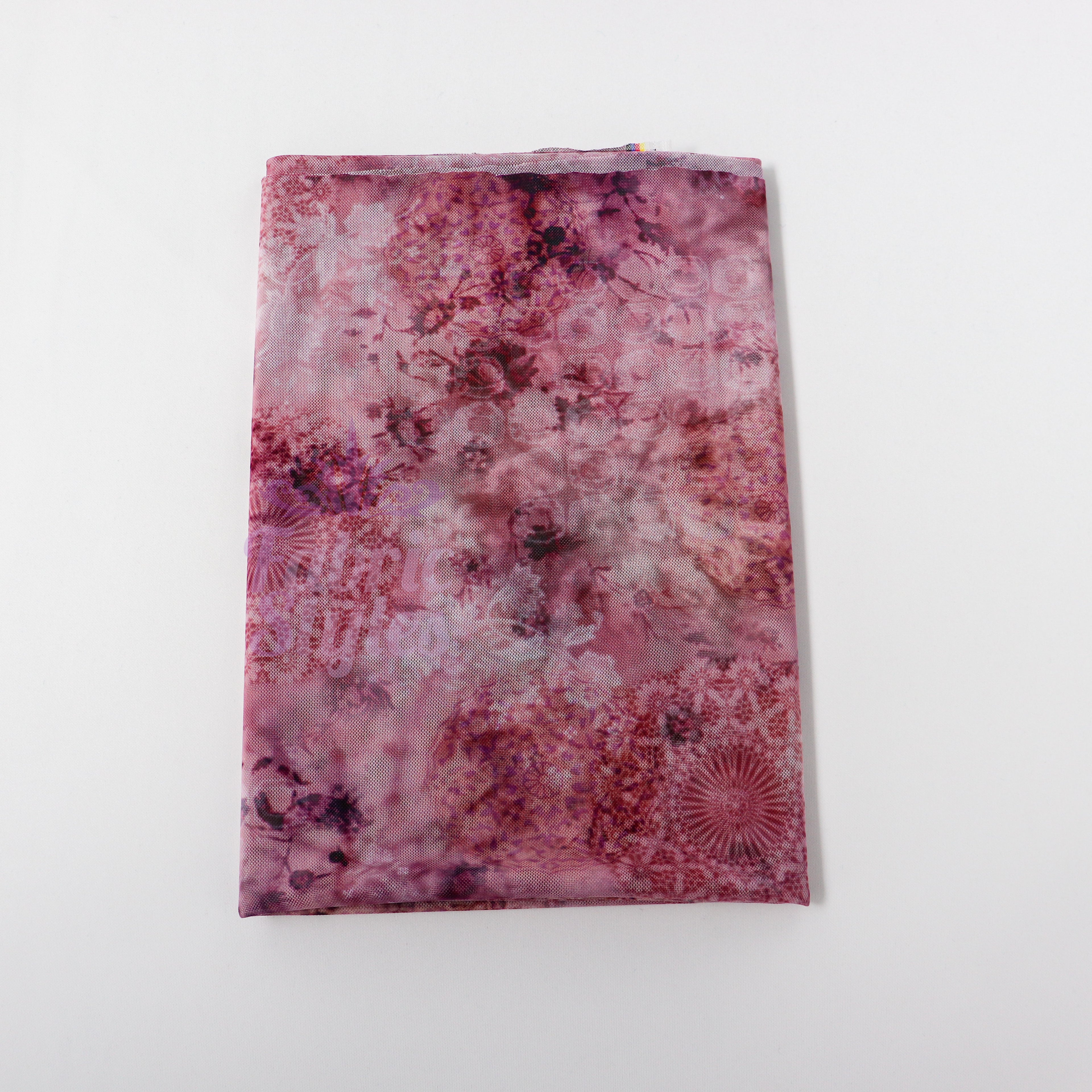 Abstract Kaleidoscope Purple Power Mesh Fabric