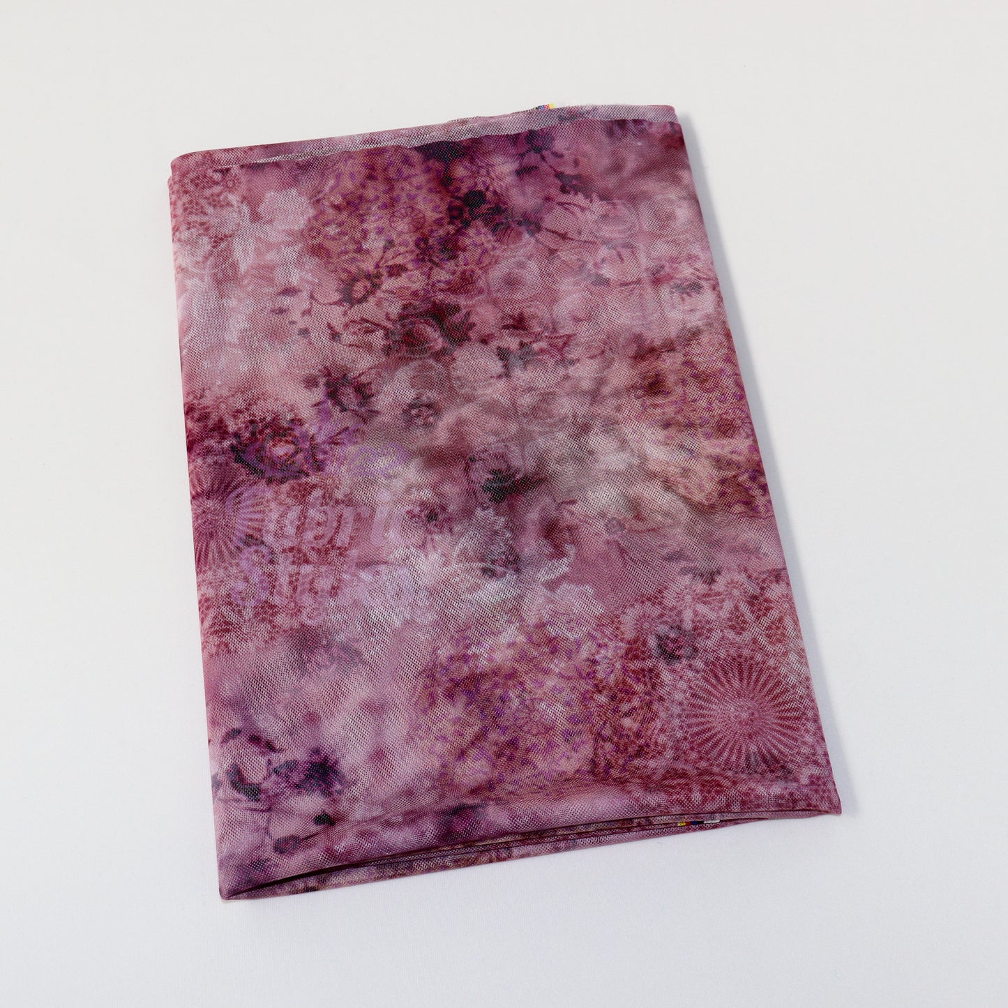 Abstract Kaleidoscope Purple Power Mesh Fabric