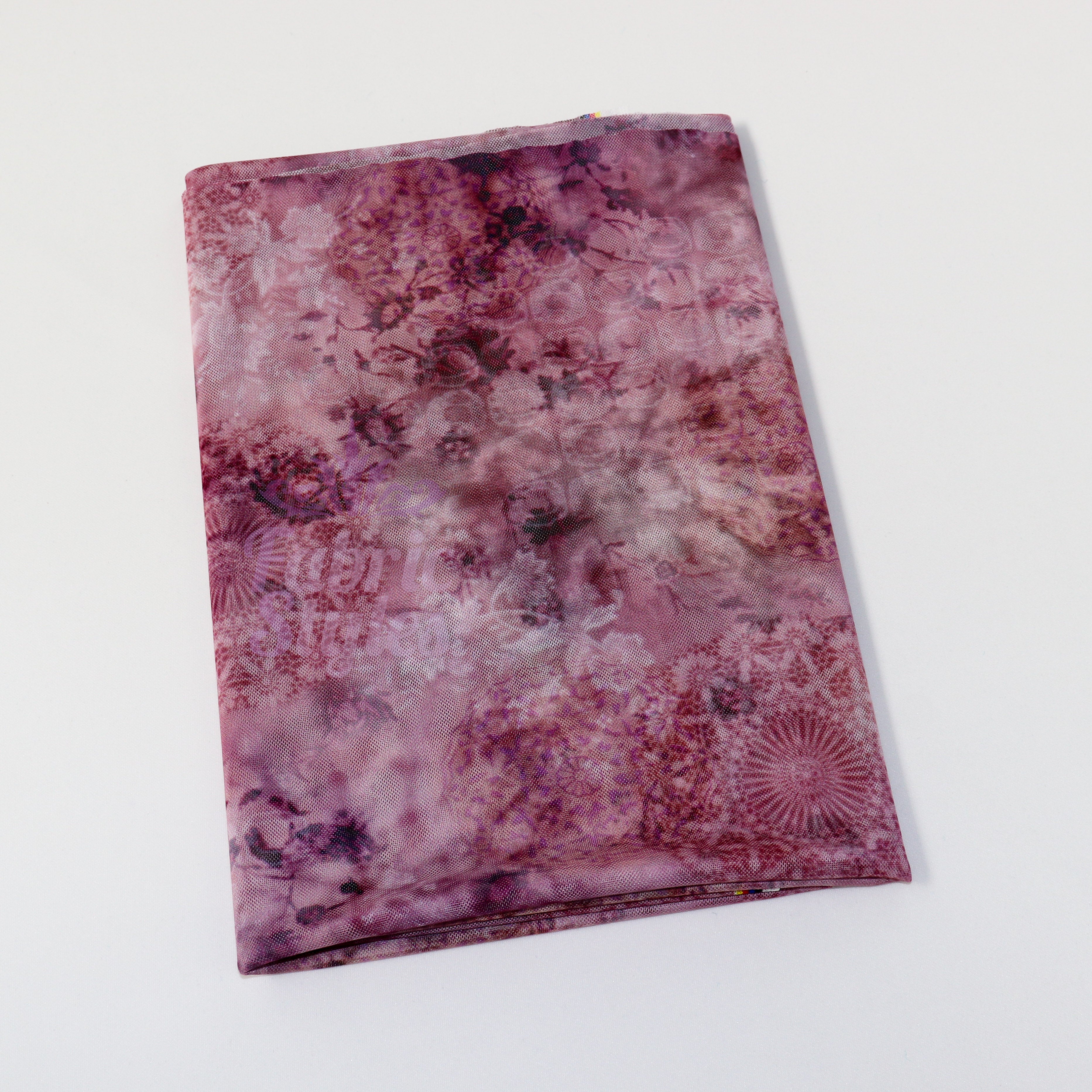 Abstract Kaleidoscope Purple Power Mesh Fabric