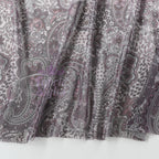Purple Paisley Power Mesh Fabric