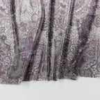Purple Paisley Power Mesh Fabric