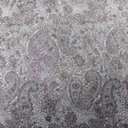 Purple Paisley Power Mesh Fabric