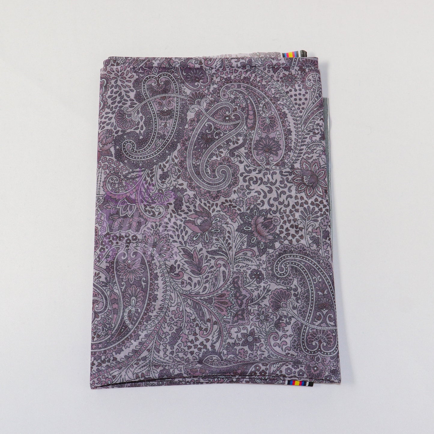 Purple Paisley Power Mesh Fabric