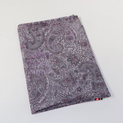 Purple Paisley Power Mesh Fabric
