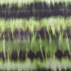 Green Black Tie Dye Paisley Power Mesh Fabric