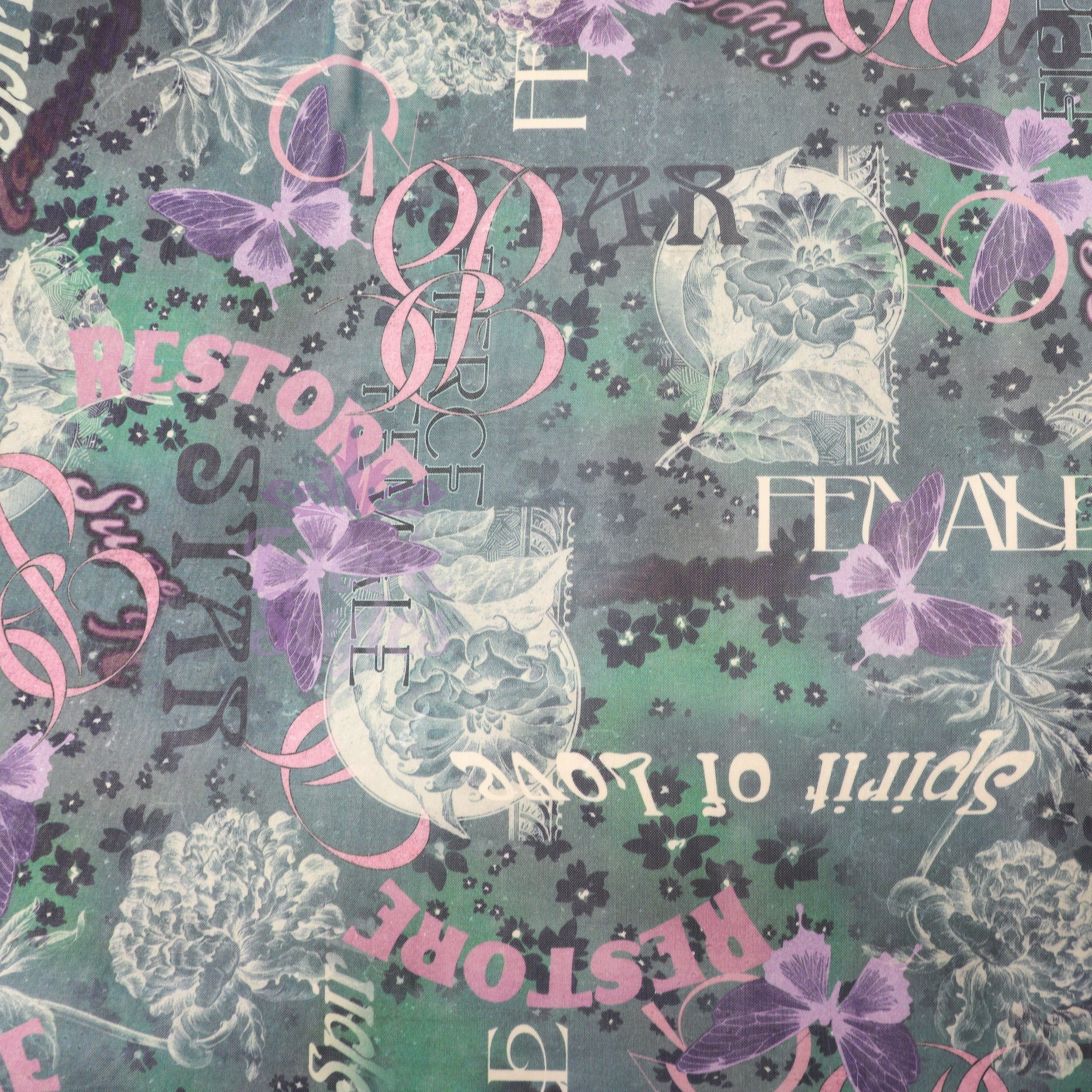 Love Moodboard Power Mesh Fabric