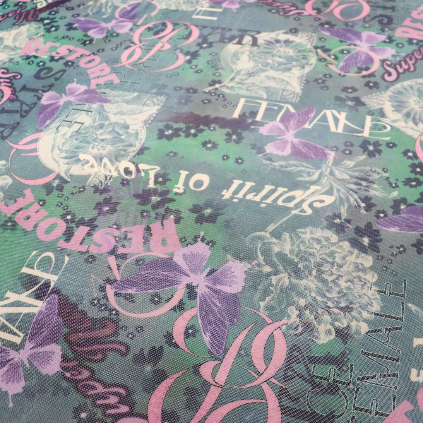 Love Moodboard Power Mesh Fabric