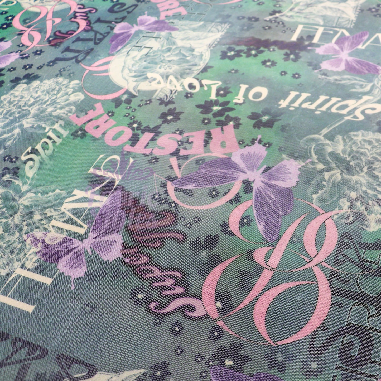 Love Moodboard Power Mesh Fabric
