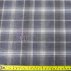 Navy Tartan Power Mesh Fabric