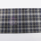 Navy Tartan Power Mesh Fabric
