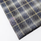 Navy Tartan Power Mesh Fabric