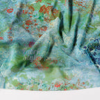 Green Floral Power Mesh Fabric