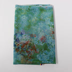Green Floral Power Mesh Fabric