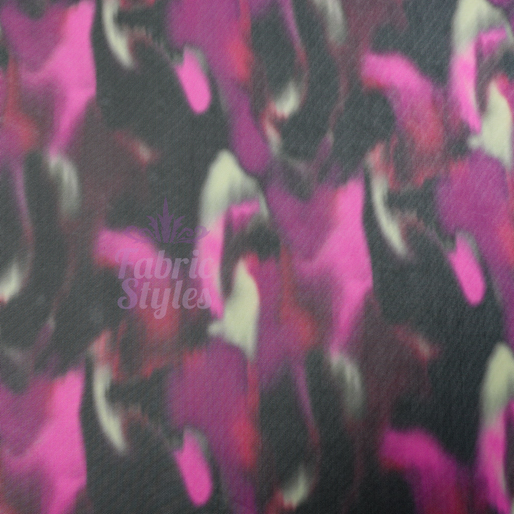 Pink Tie Dye Power Mesh Fabric