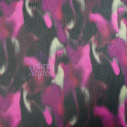 Pink Tie Dye Power Mesh Fabric