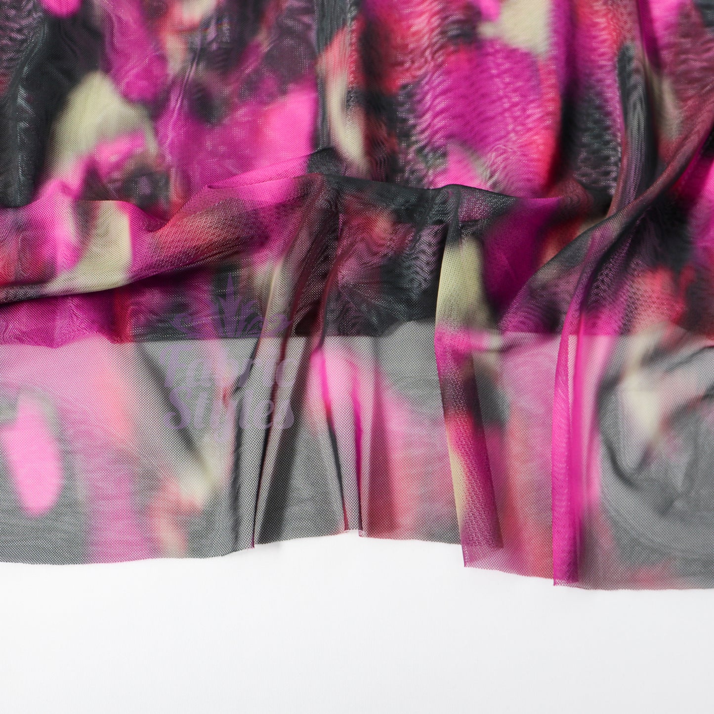 Pink Tie Dye Power Mesh Fabric