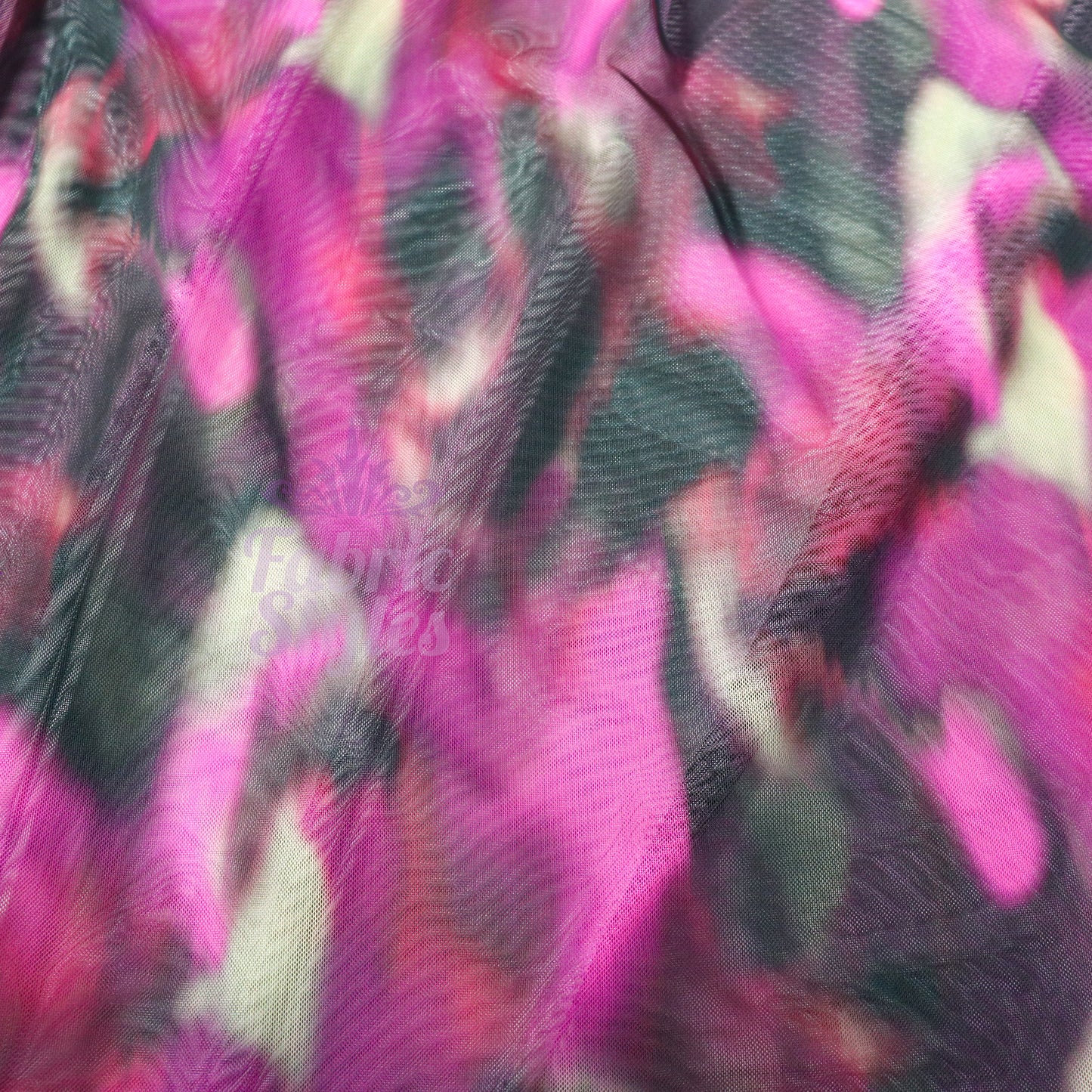 Pink Tie Dye Power Mesh Fabric