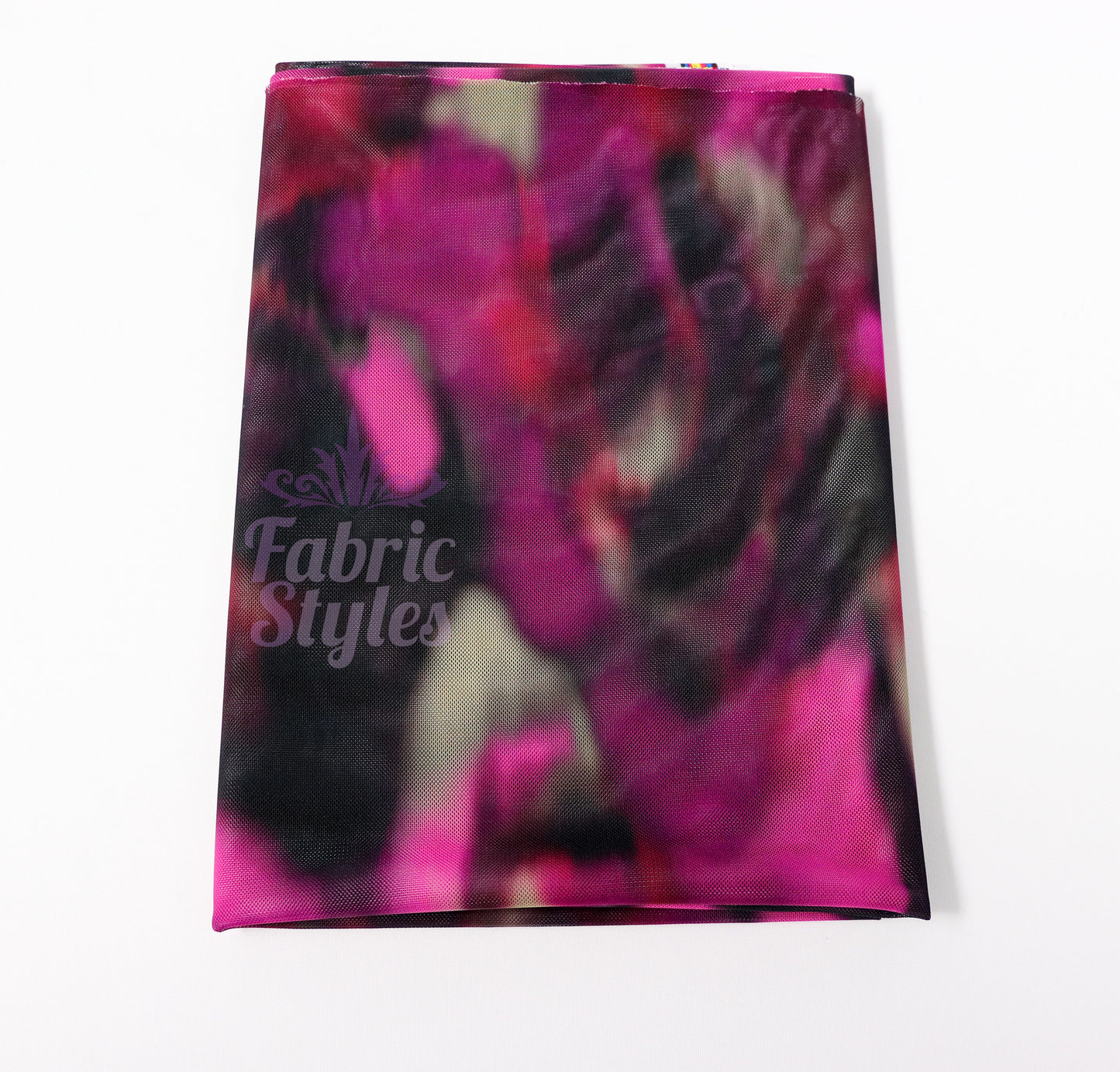 Pink Tie Dye Power Mesh Fabric
