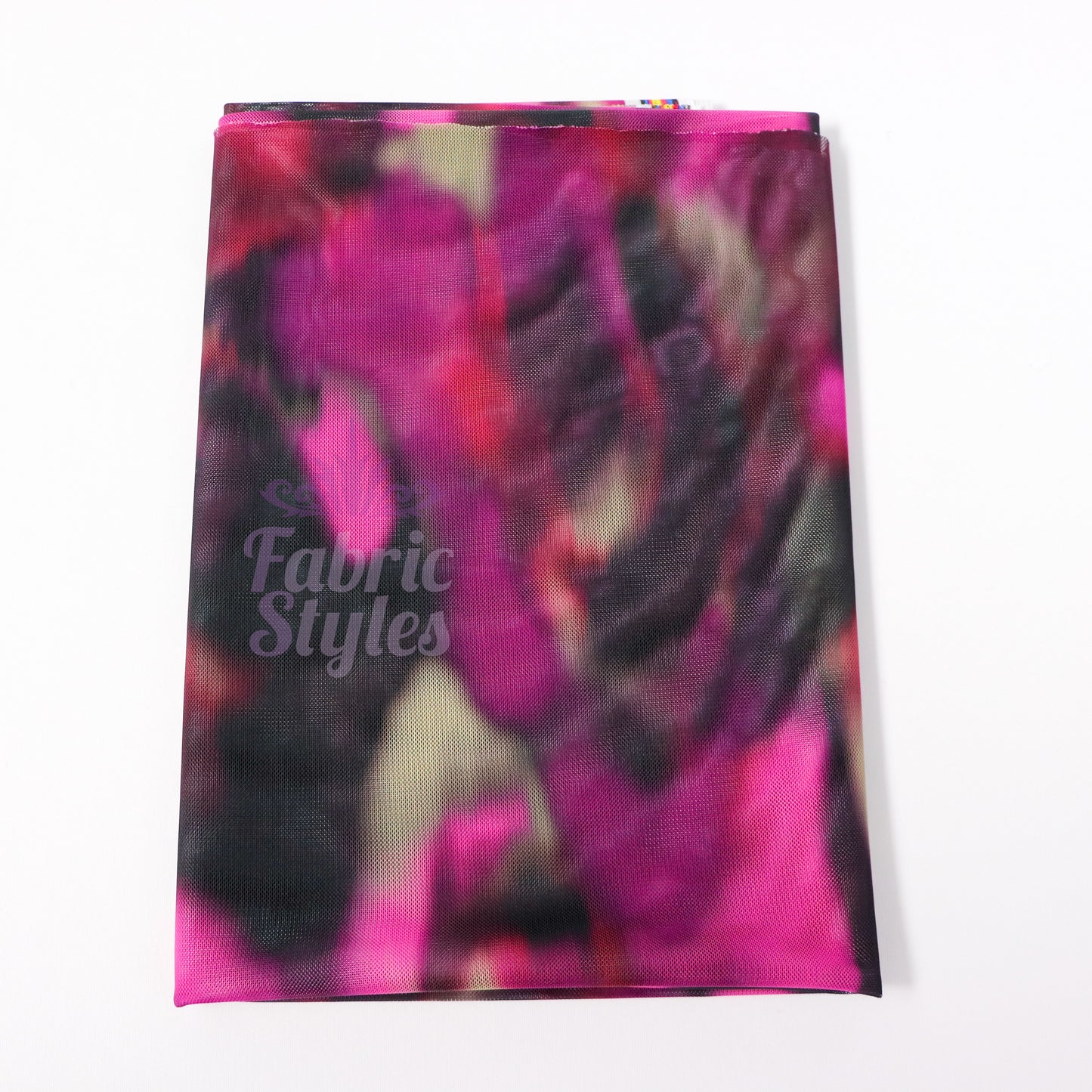 Pink Tie Dye Power Mesh Fabric