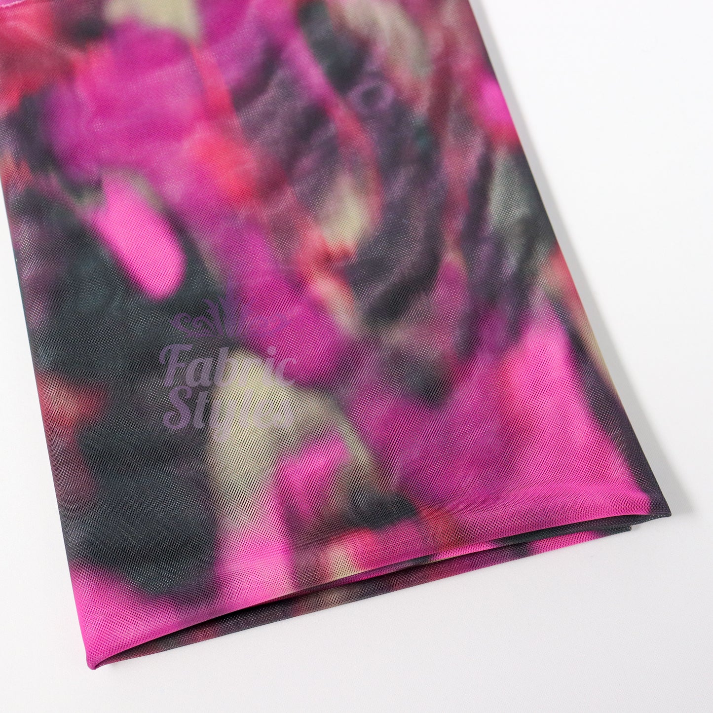 Pink Tie Dye Power Mesh Fabric