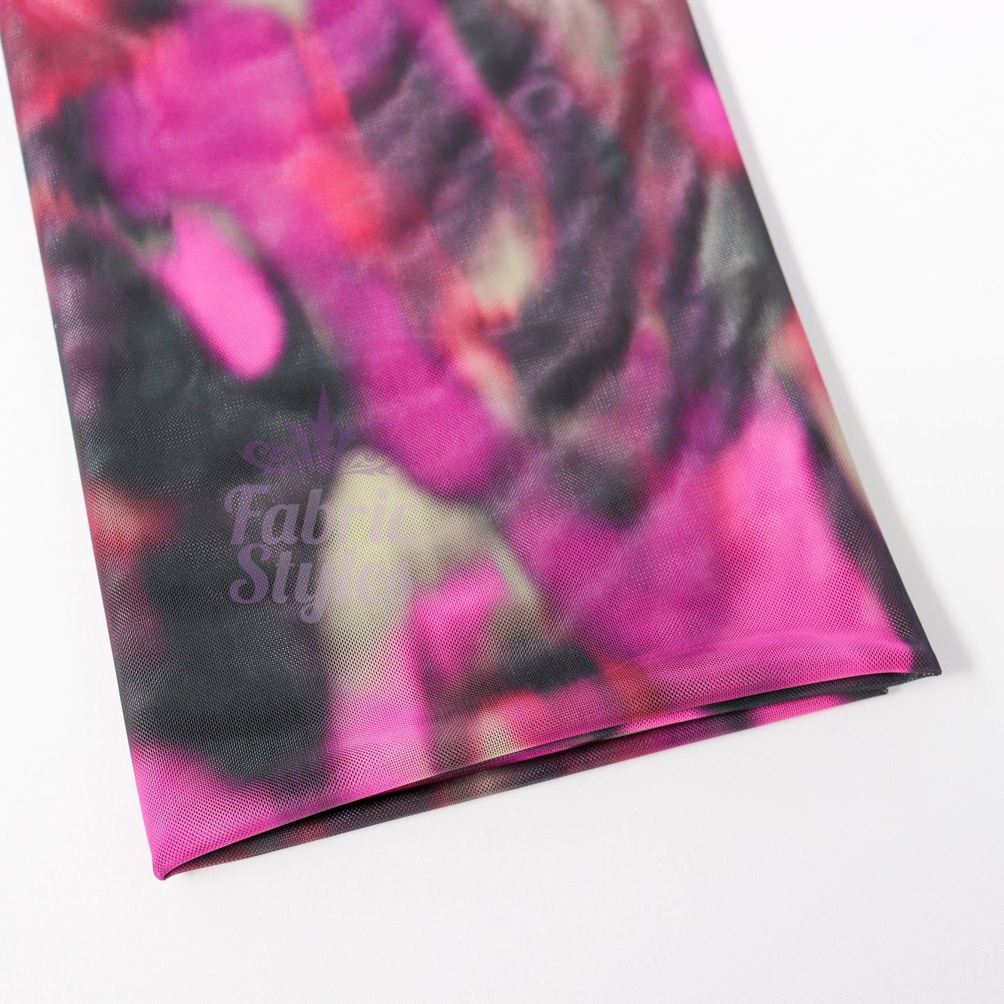 Pink Tie Dye Power Mesh Fabric