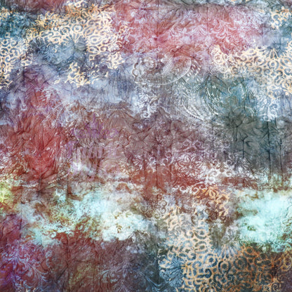 Tie Dye Paisley Power Mesh Fabric
