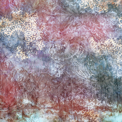 Tie Dye Paisley Power Mesh Fabric