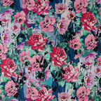 FS1239 Rose Floral Spandex All Way Stretch Fabric