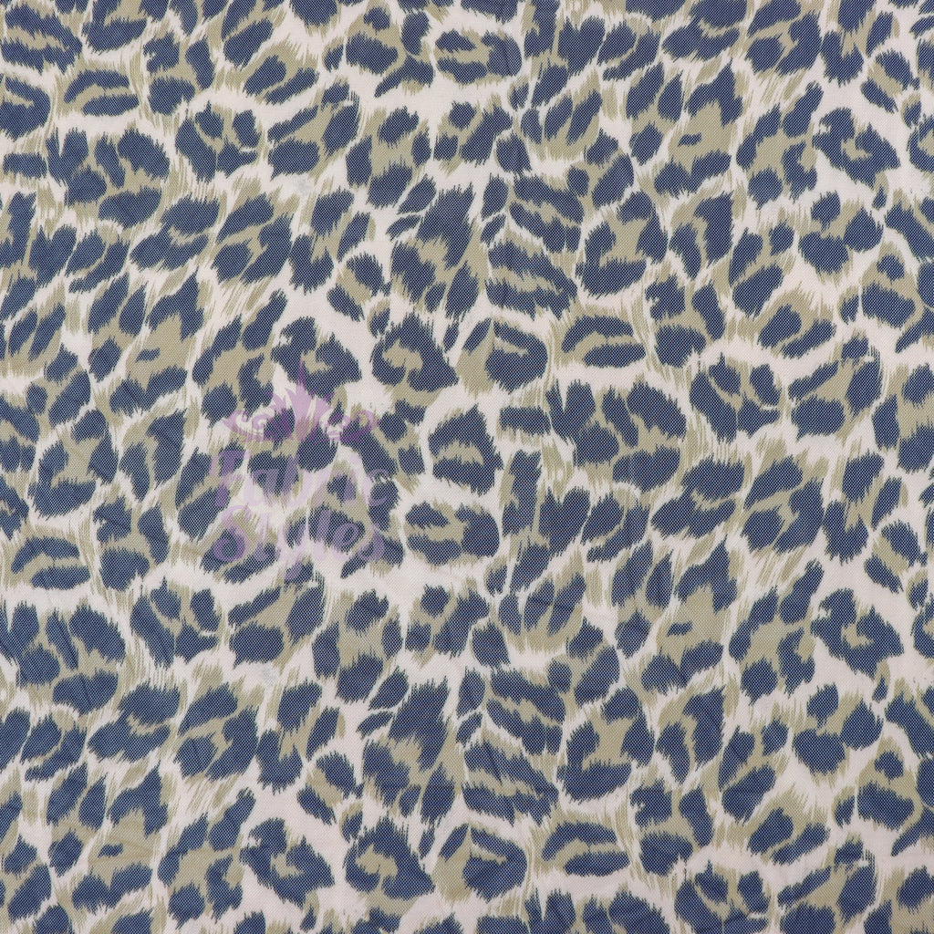 Leopard Print Power Mesh Fabric