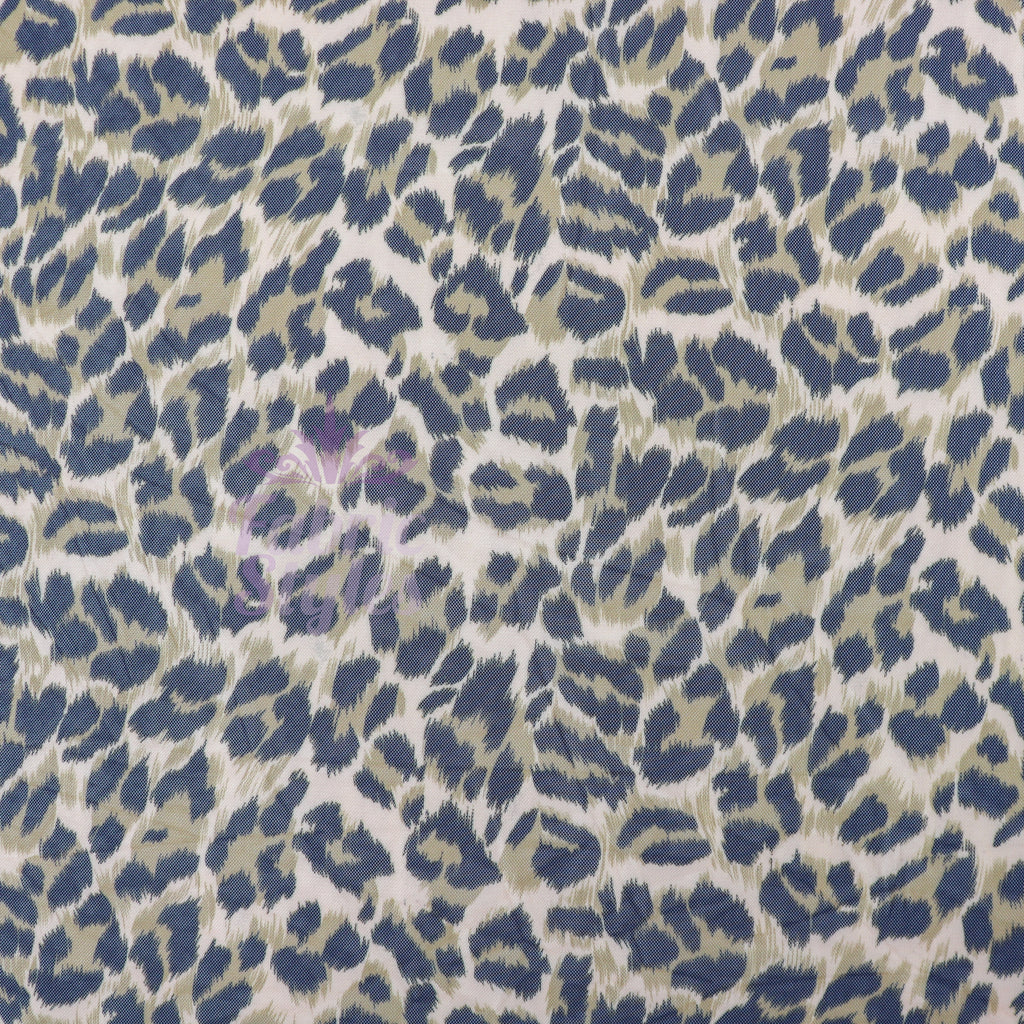 Leopard Print Power Mesh Fabric