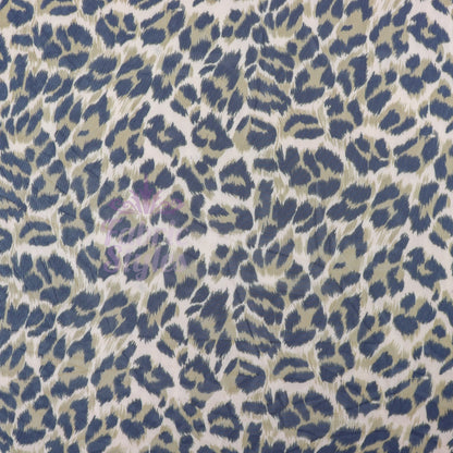 Leopard Print Power Mesh Fabric