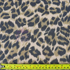 Leopard Print Power Mesh Fabric