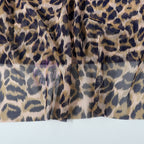 Leopard Print Power Mesh Fabric