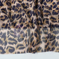 Leopard Print Power Mesh Fabric