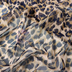 Leopard Print Power Mesh Fabric