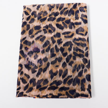 Leopard Print Power Mesh Fabric