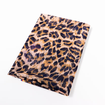 Leopard Print Power Mesh Fabric