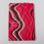 Pink Brown Swirl Power Mesh Fabric