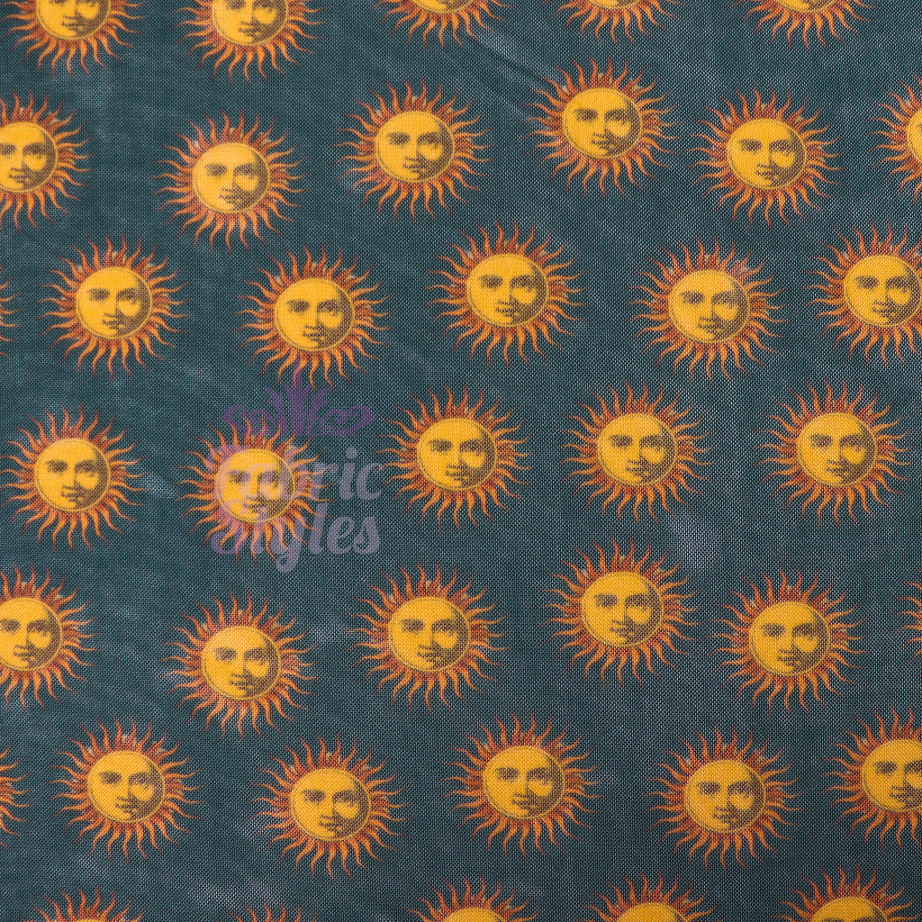 Sun Face Power Mesh Fabric